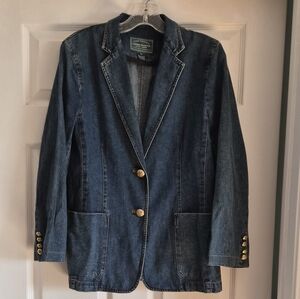 Ralph Lauren Denim Blazer with Gold Buttons